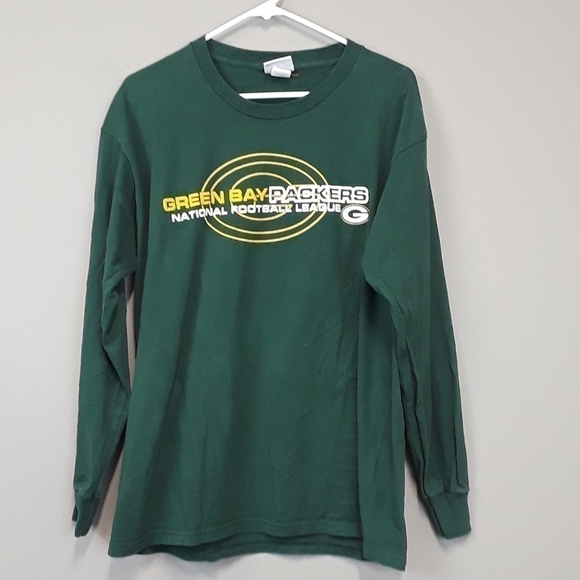 GREEN Bay Packers men's long sleeve NFL logo top - Picture 1 of 6